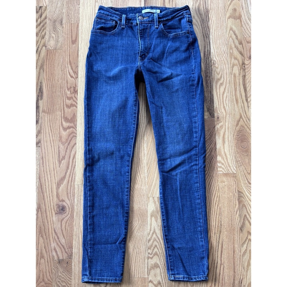 Levi's 721 Womens Blue High Rise Skinny Jeans Medium Wash Sz 28‎ (26.5 Measured)